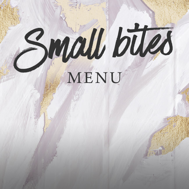 Small Bites menu at The White Hart 